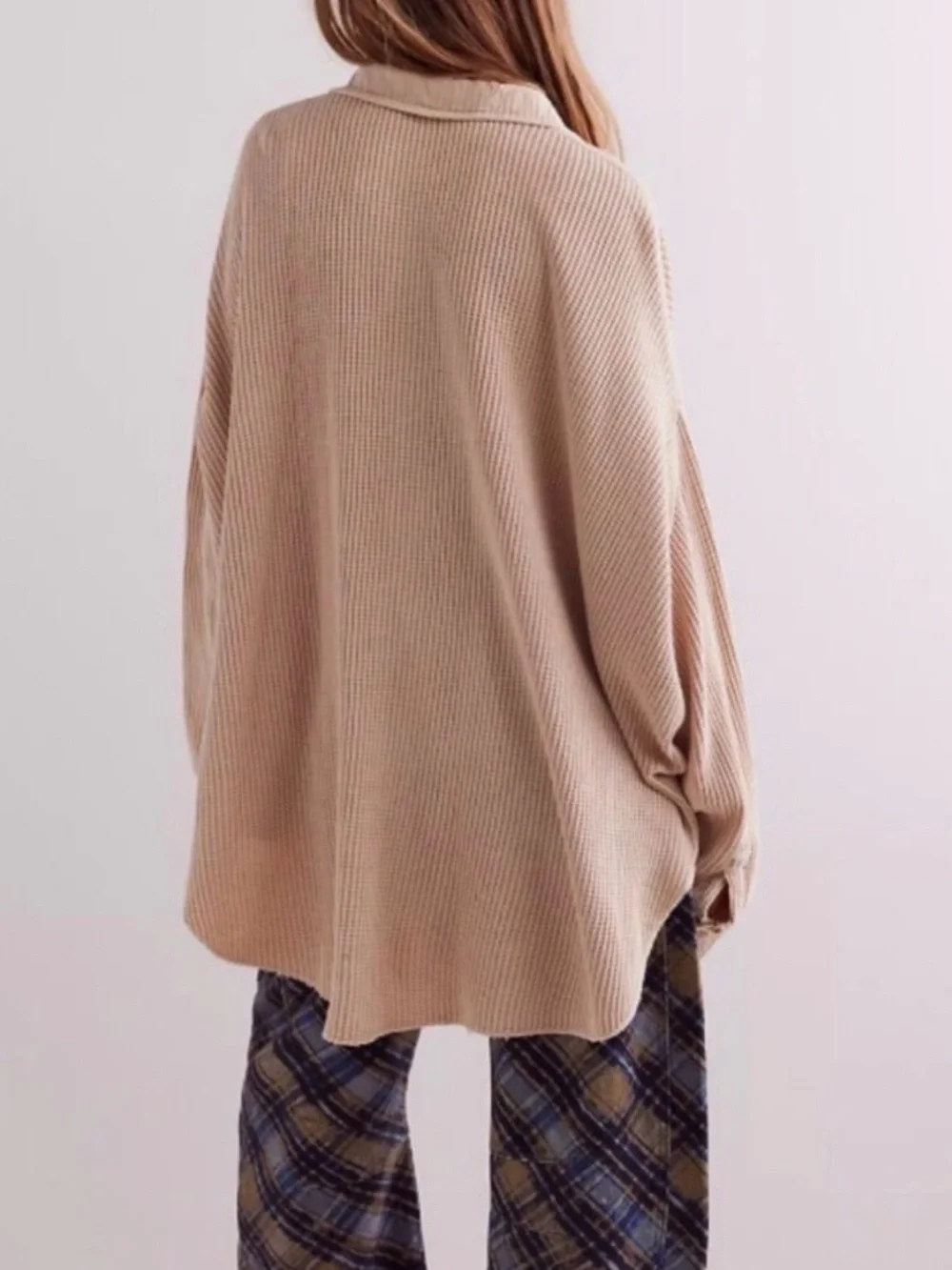 Free People Beige Knit Button-Up Jacket - Picture 2 of 5